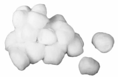 0.2g - 2g saugfähiger medizinischer Wattebausch, sterile Rohbaumwolle-weißes geruchloses